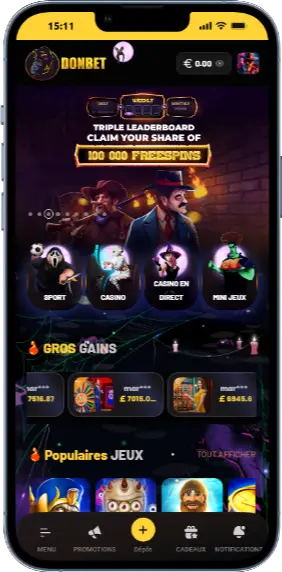 Page d'accueil d'un casino en ligne avec Sizzling Hot Deluxe