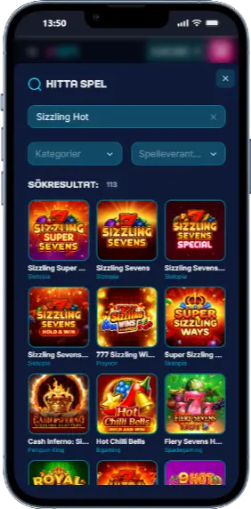 Căutarea jocului Sizzling Hot Deluxe în lobby-ul cazinoului